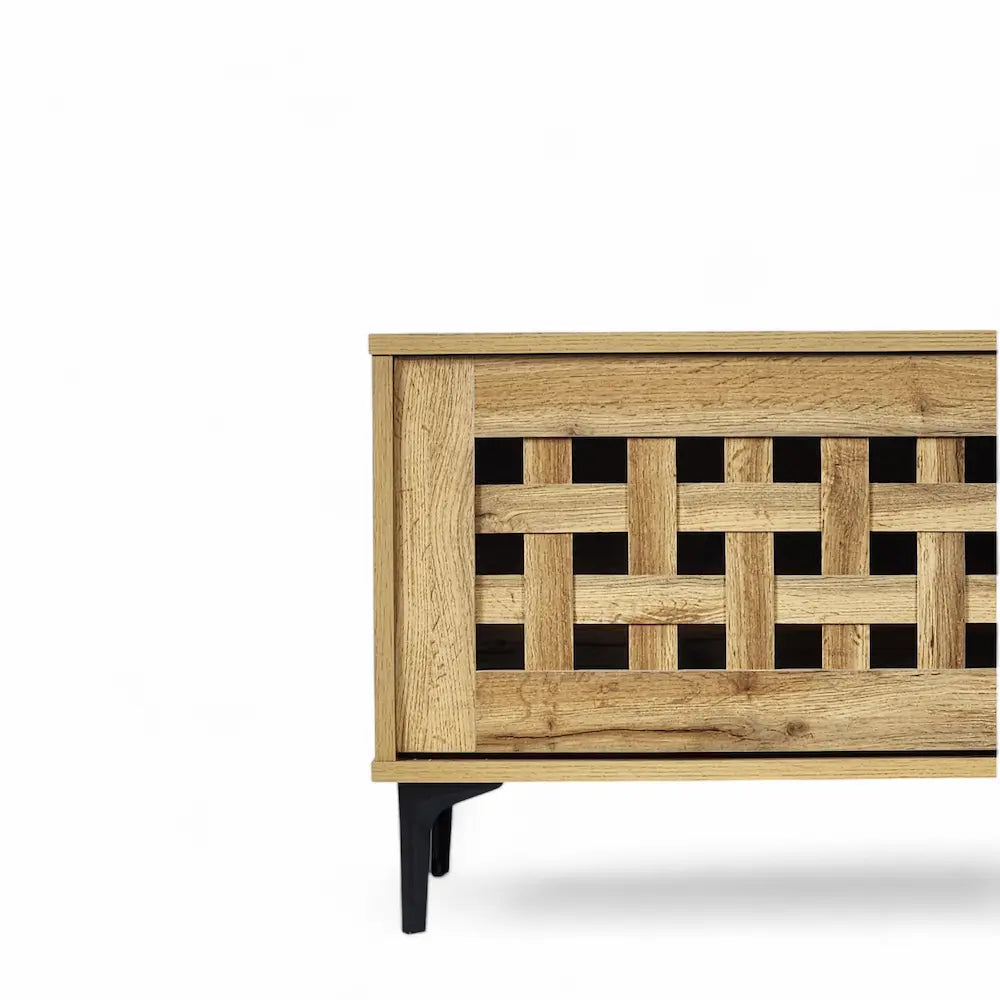 Allen TV Stand Oak 120cm - Click Furniture