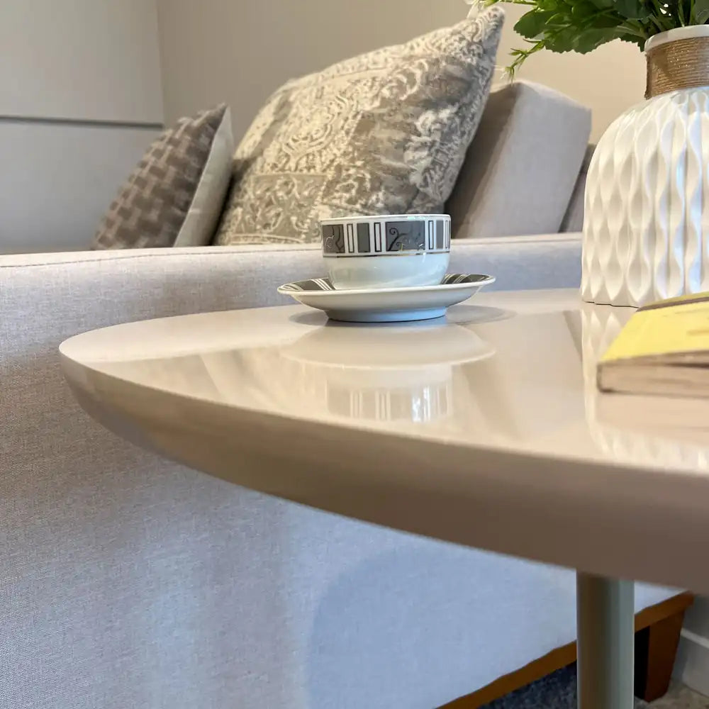 Bel Low End Table Off White