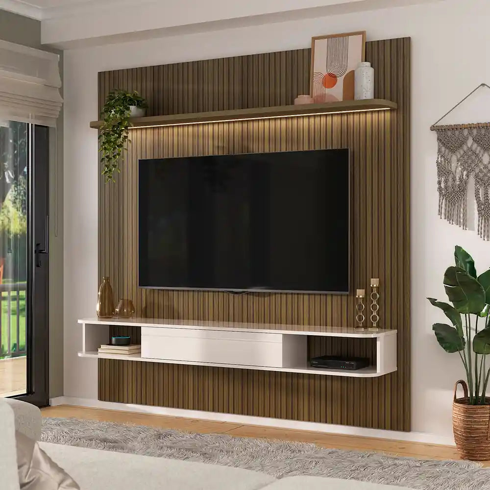 Belluno TV Panel Pine-Off White