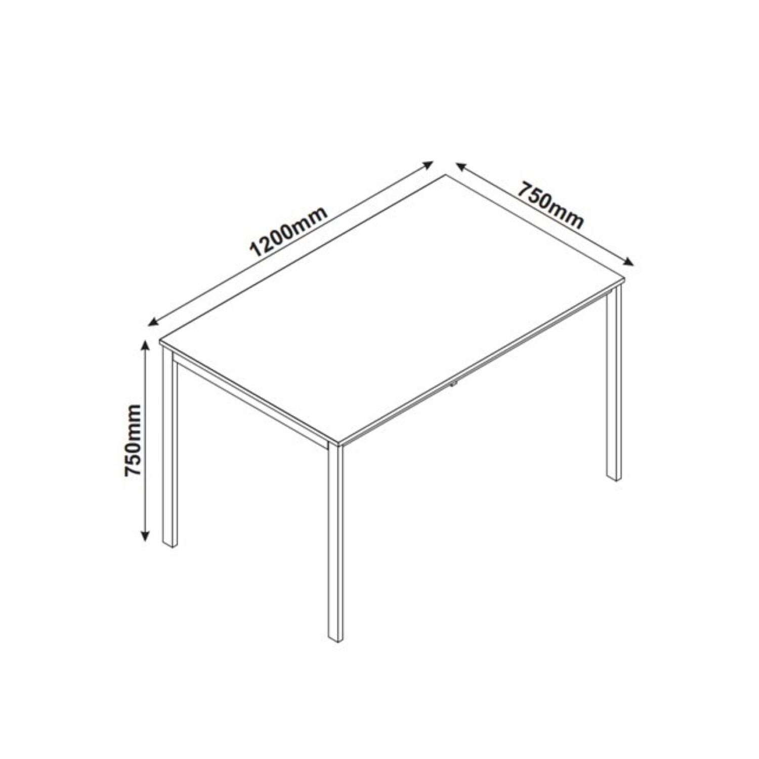 Bianca Dining Table Black - Click Furniture