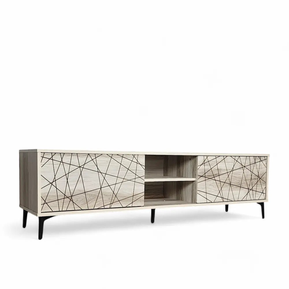 Bolton TV Stand Light Oak 160cm - Click Furniture