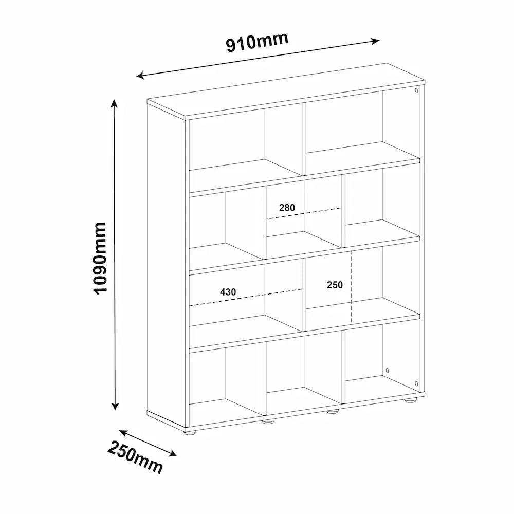 Book Bookcase Light Oak - Click Furniture