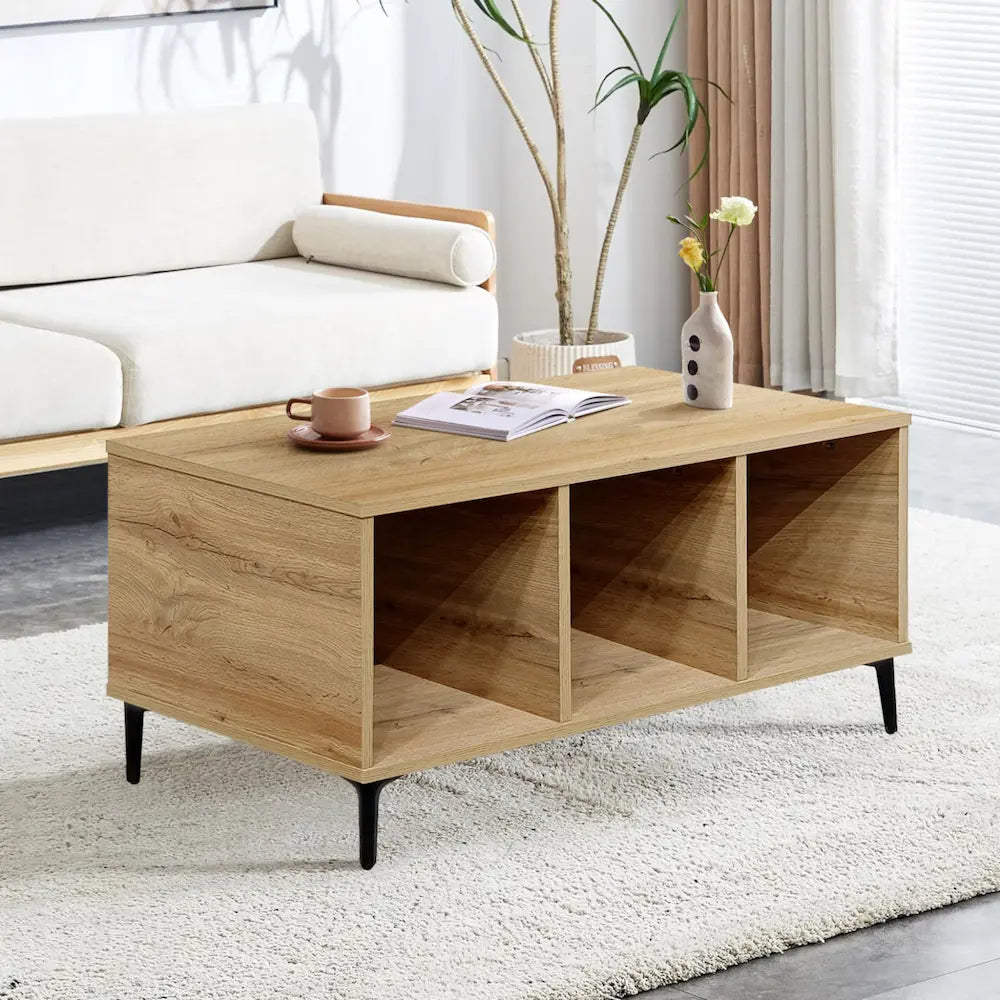 Bria Coffee Table Oak - Click Furniture