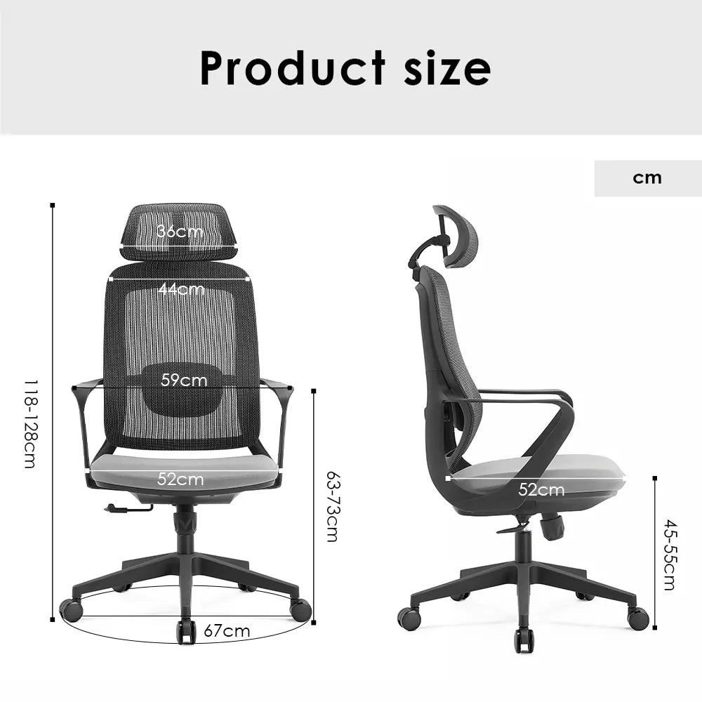 Cassie High Back Ergonomic Office Chair - Click Furniture
