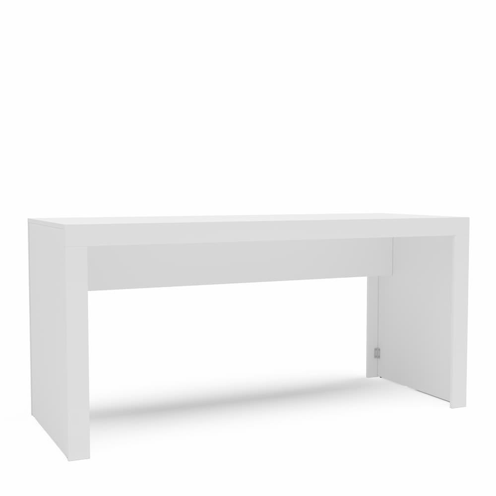 Clean White Office Desk - Click Furniture