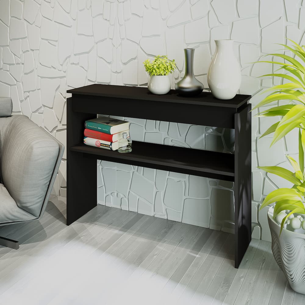 Creta Console Table Black - Click Furniture