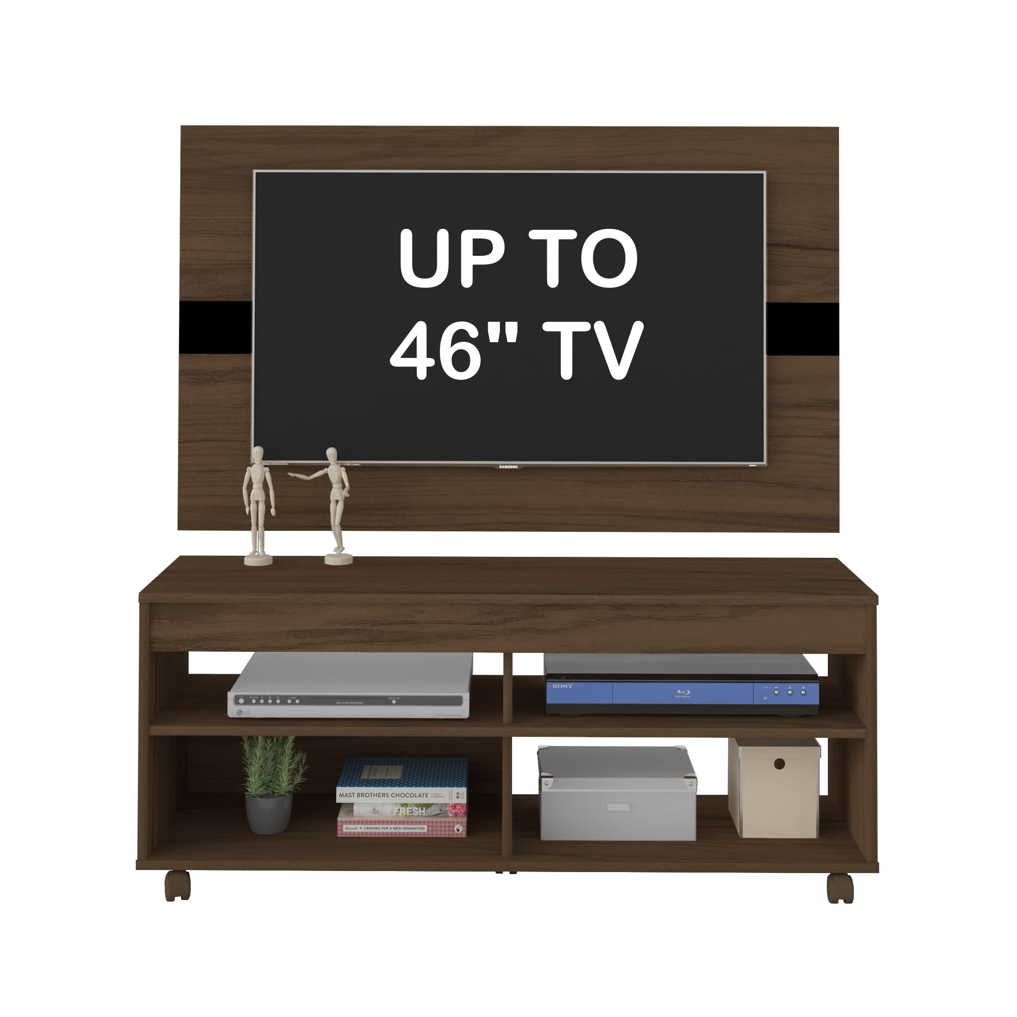 Cross TV Stand With Panel - Click Furniture