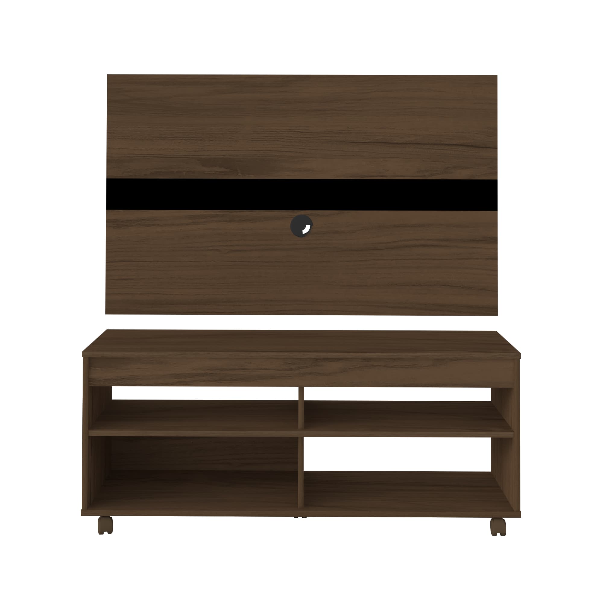 Cross TV Stand With Panel - Click Furniture