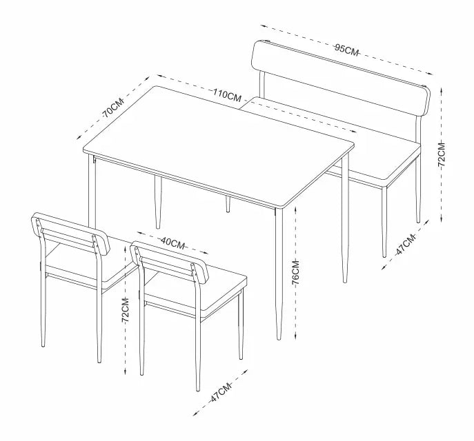 Danise 4pc Dining set