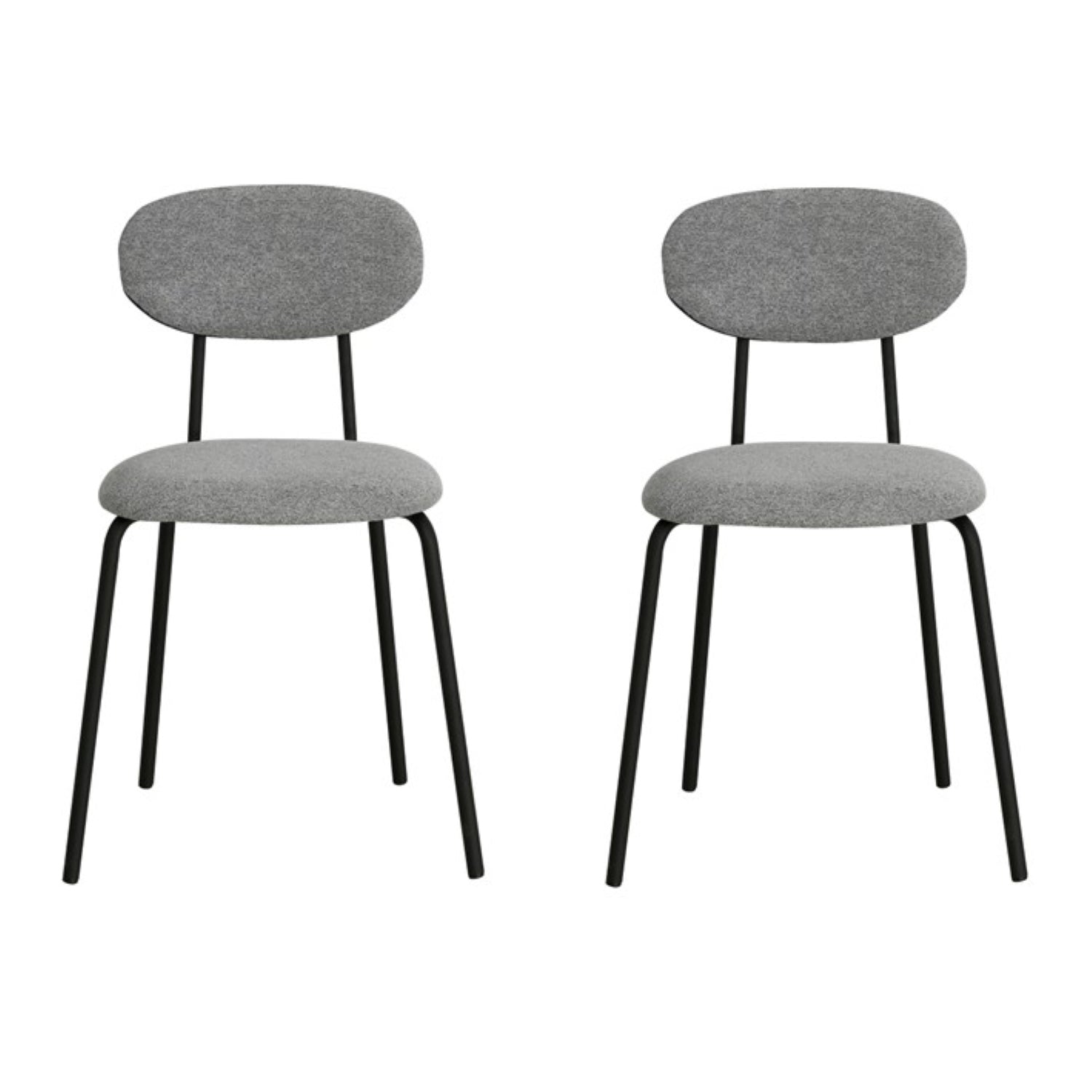 Emma Chair Grey (Set of 2) - Click Furniture