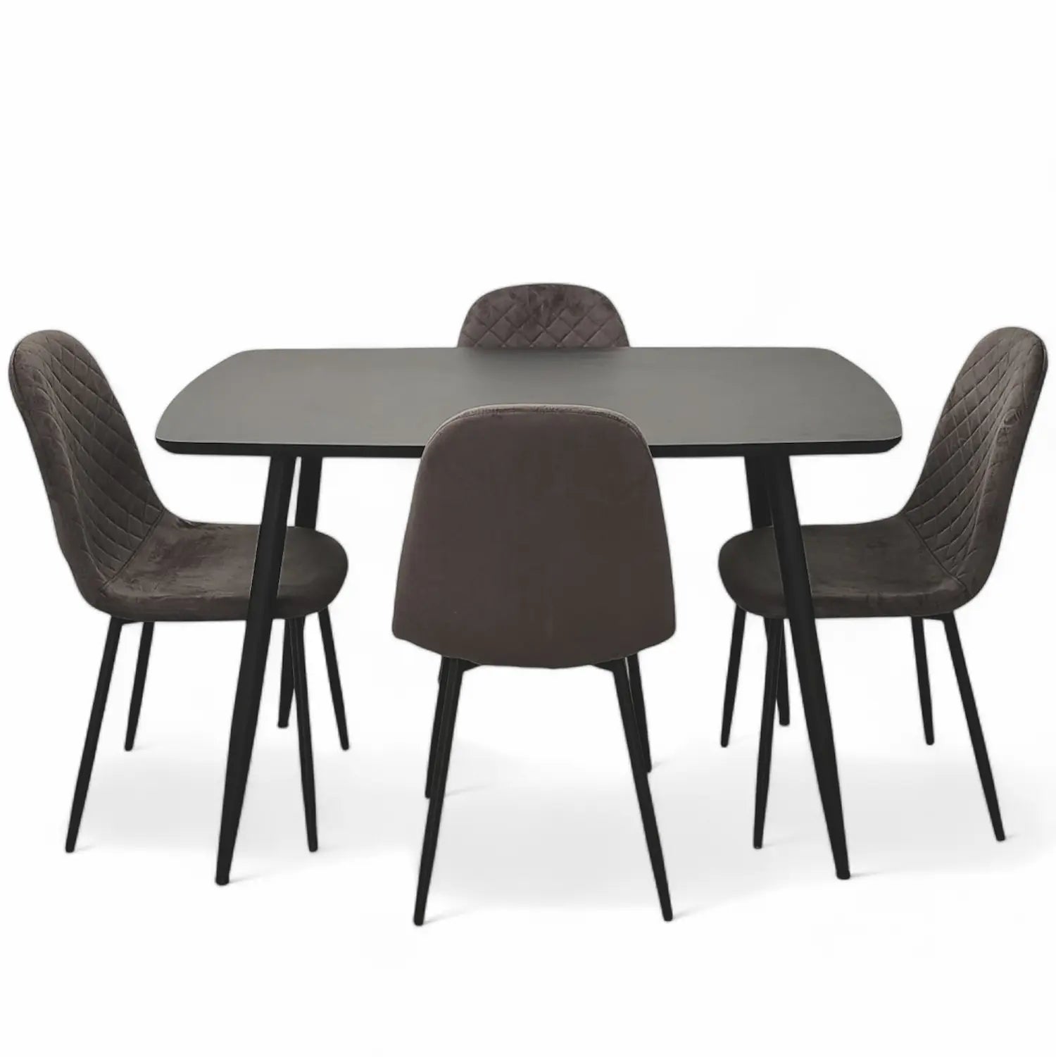 Erika 5pc Dining Set Grey - Click Furniture
