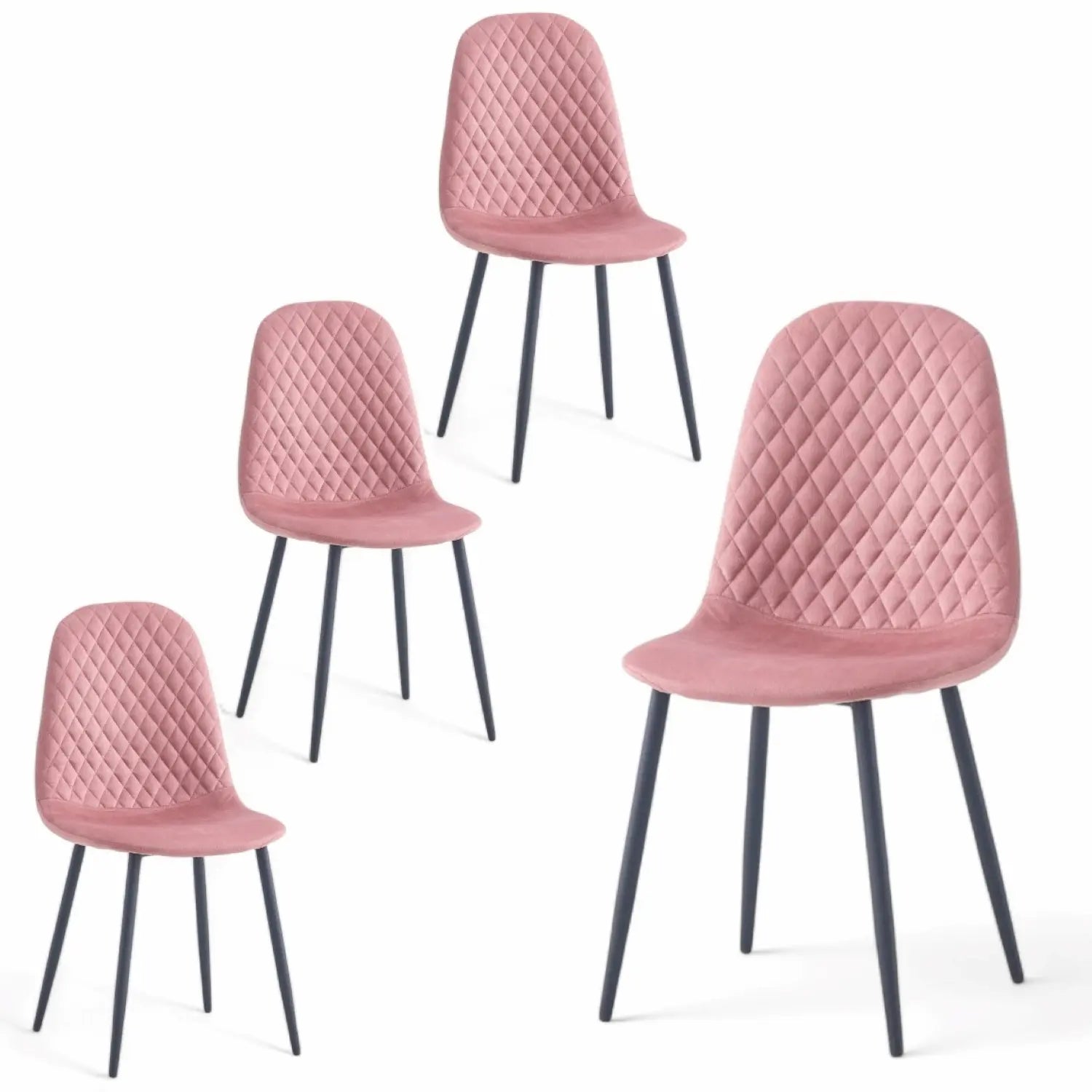 Erika Dining Chair Pink - SET of 4 - Click Furniture