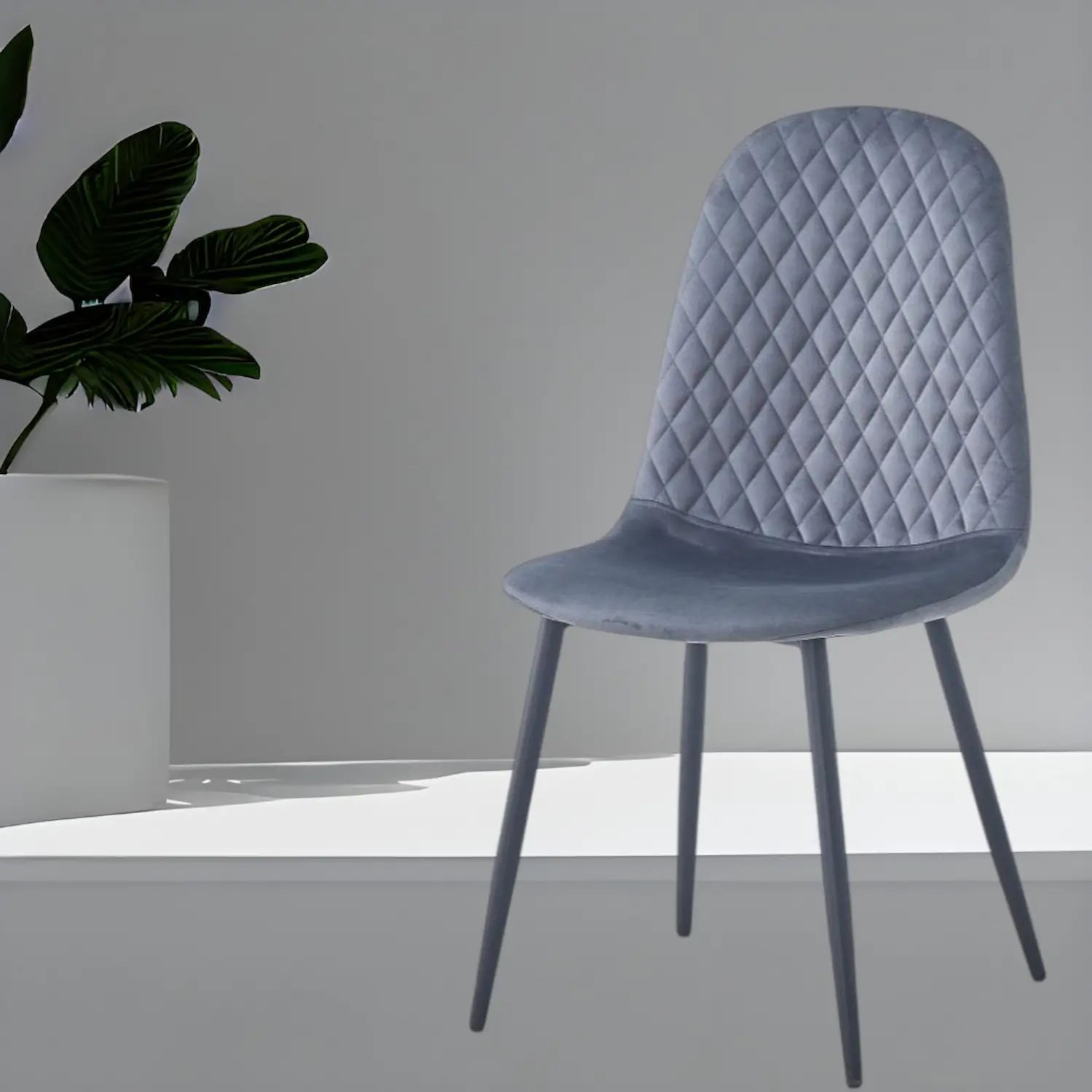 Erika Dining Chair Grey - SET of 4 - Click Furniture