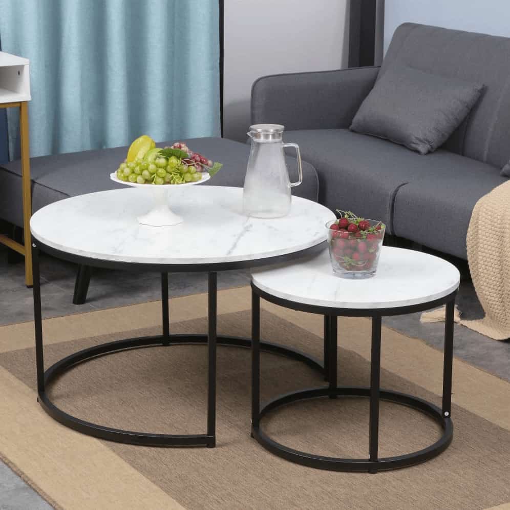 Geena Coffee Table White - Click Furniture