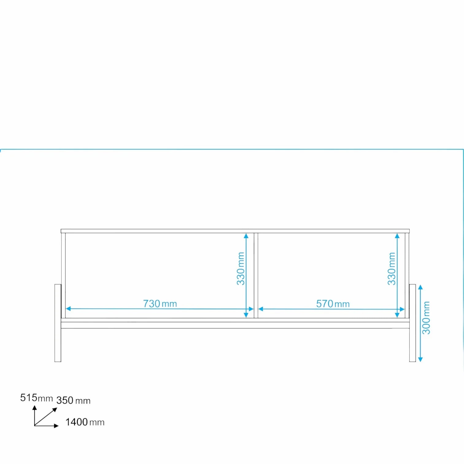 Hartin TV Stand White