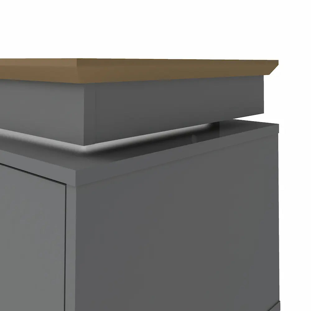 Lumina TV Stand Oak Graphite - Click Furniture