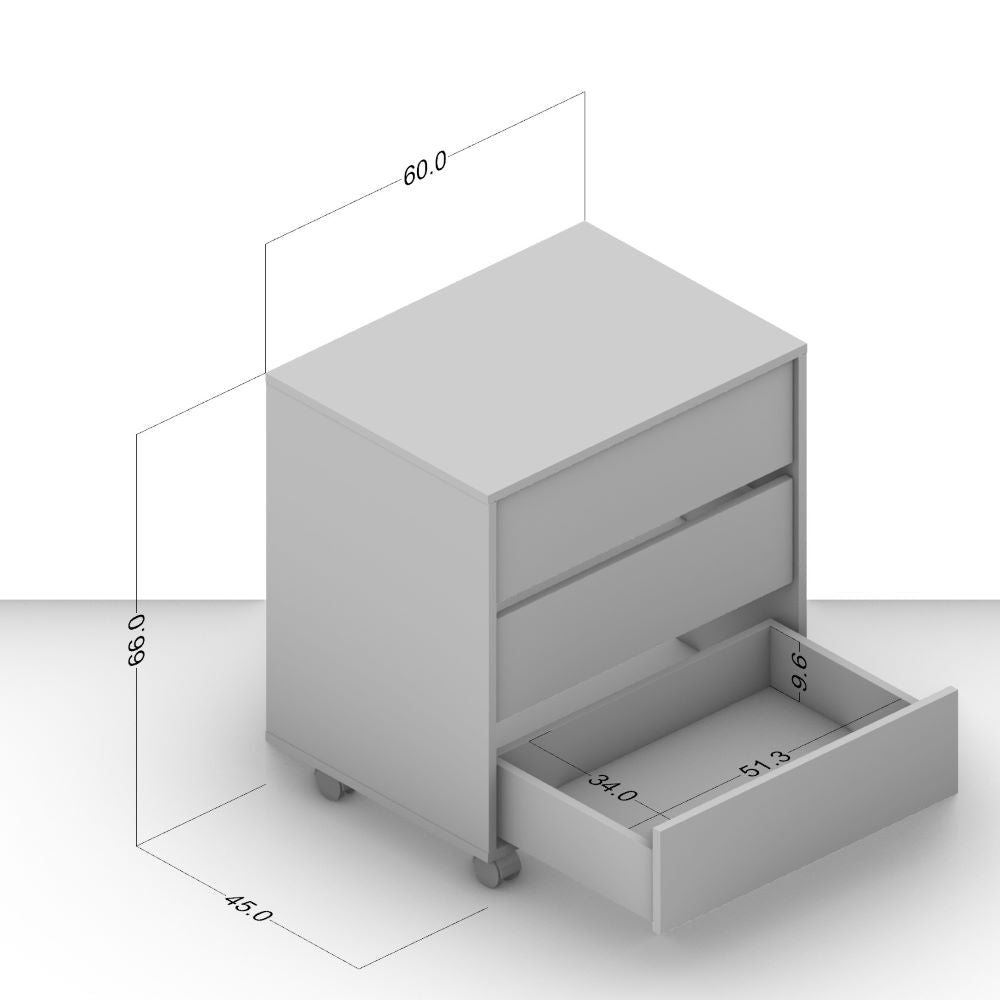 Maua 3 Drawer Cabinet - Click Furniture
