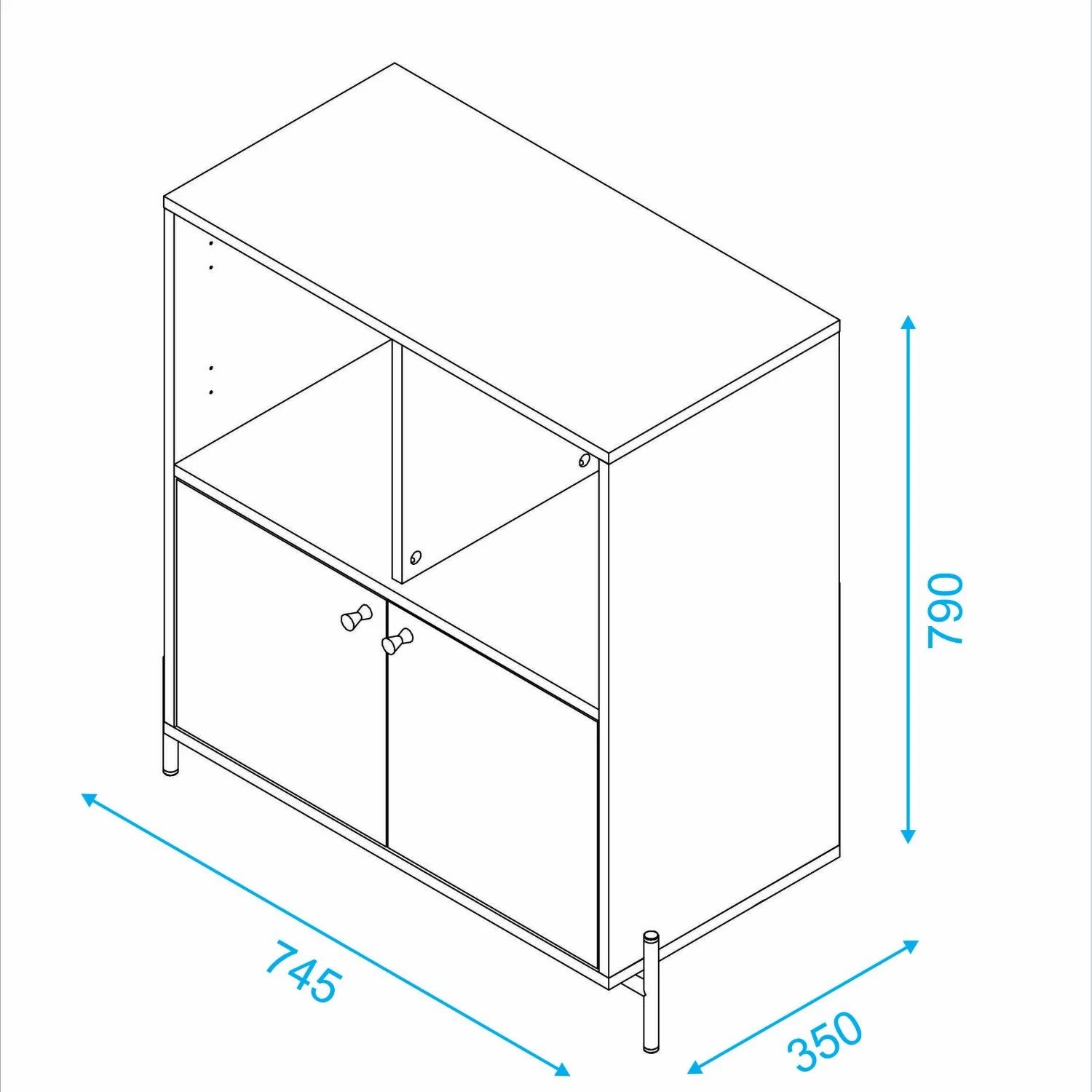 Mod Storage Cabinet White