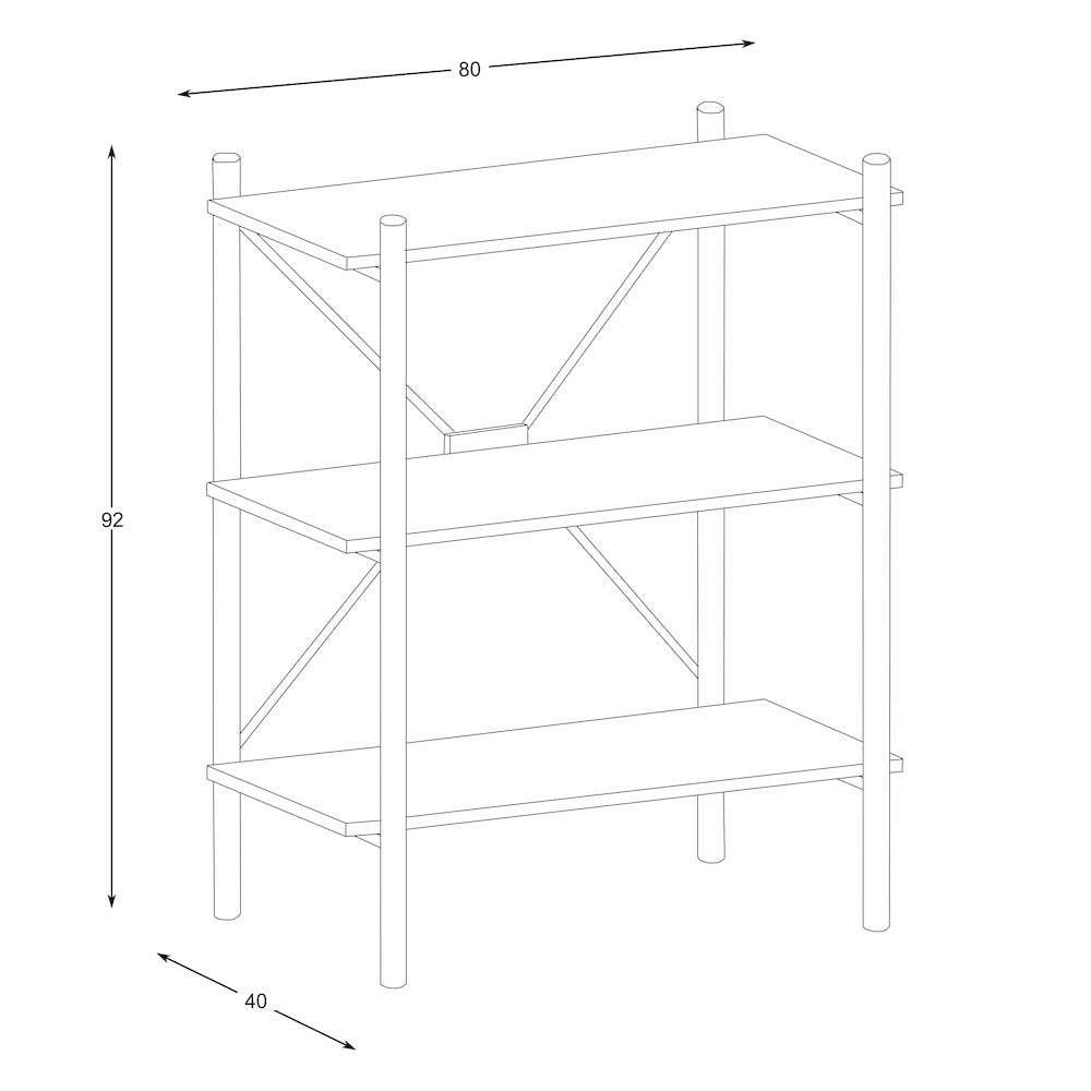 Nicole Bookcase - Click Furniture