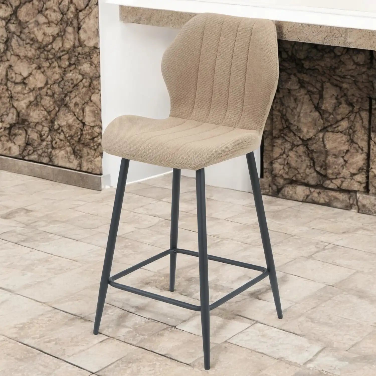 Nordic Bar Chair Brown – SET of 2 - Click Furniture