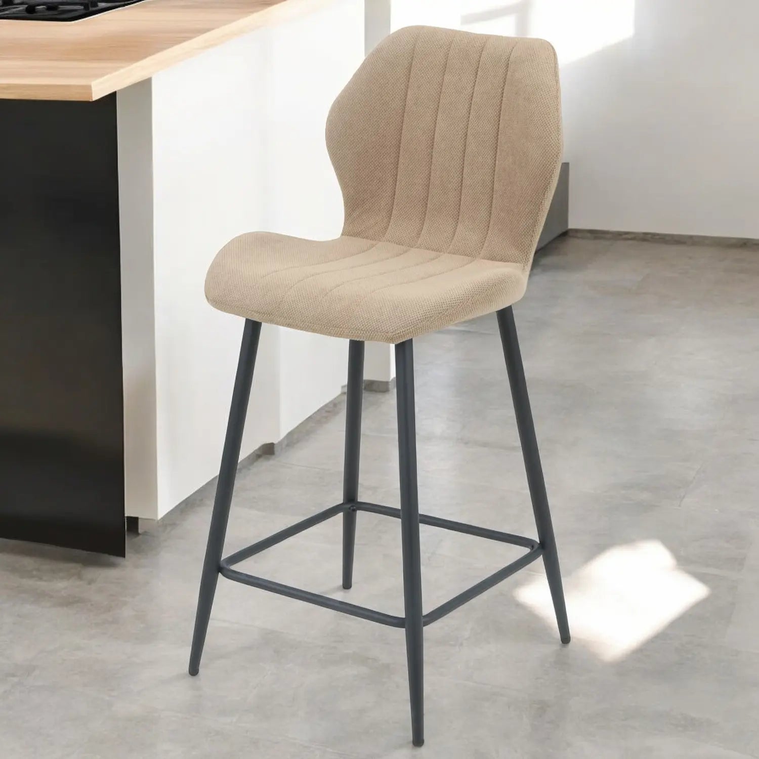Nordic Bar Chair Brown – SET of 2 - Click Furniture