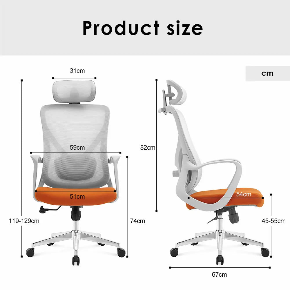 Paris High Back Office Chair - Click Furniture