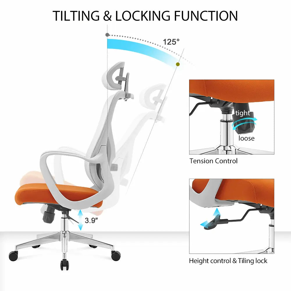 Paris High Back Office Chair - Click Furniture