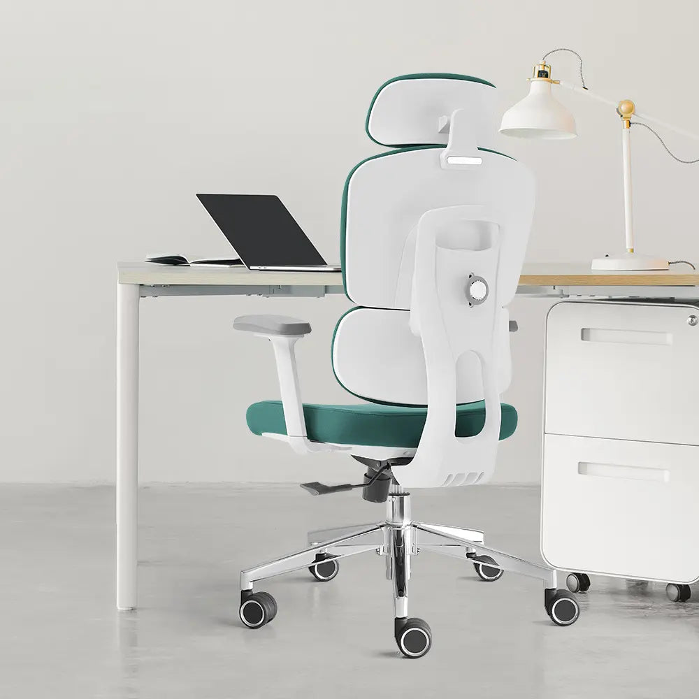 Robbin High Back Ergonomic Office Chair - Green - Click Furniture