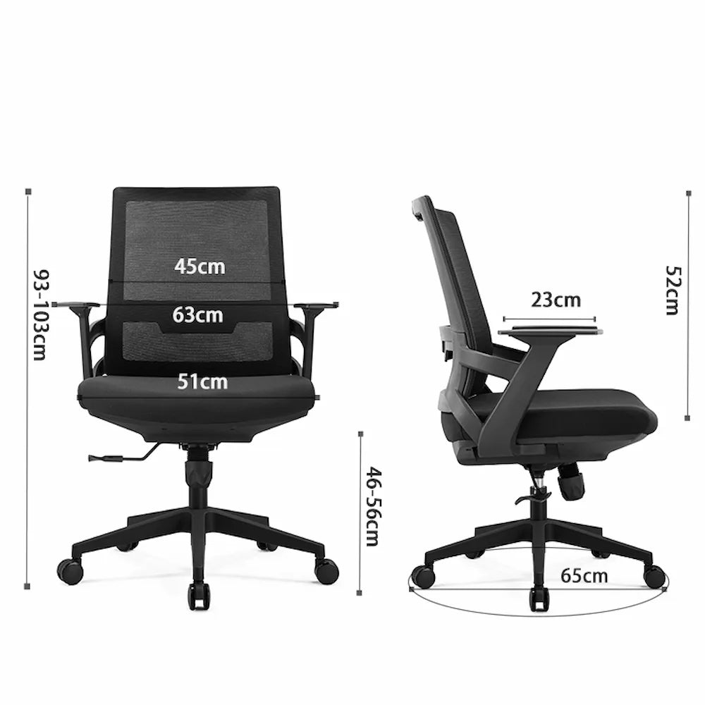 Sky Mid Back Office Chair - Click Furniture