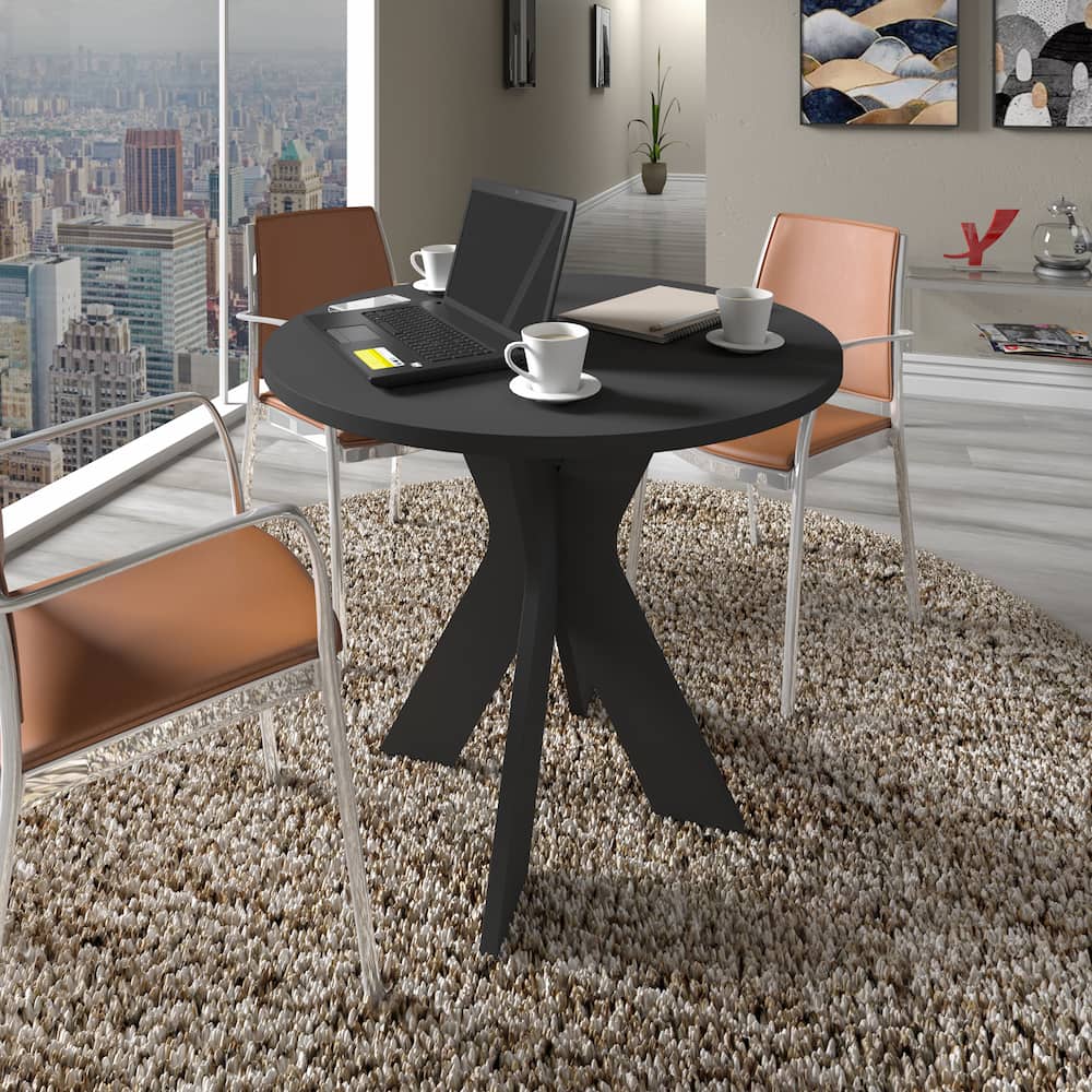 Sun Round Table Black - Click Furniture