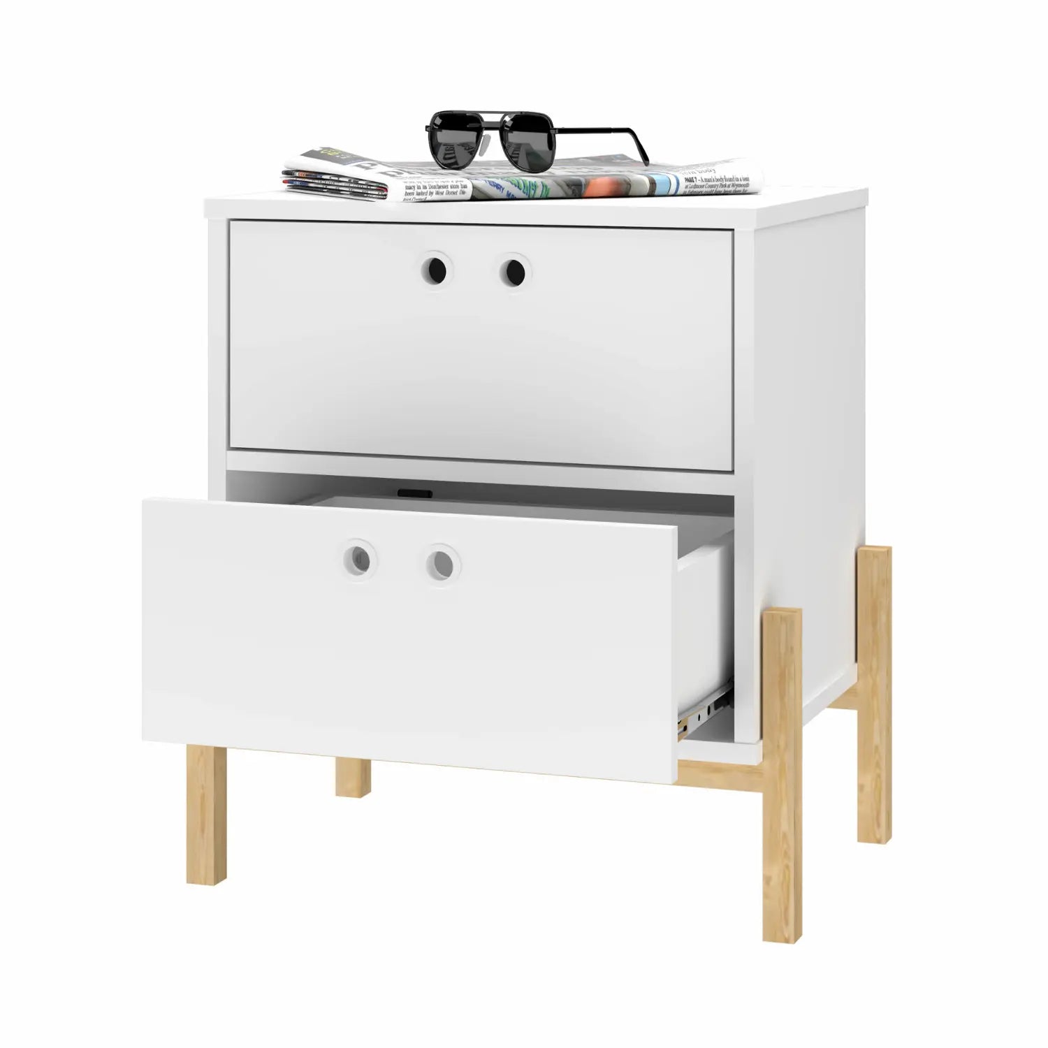 Thisted White Nightstand