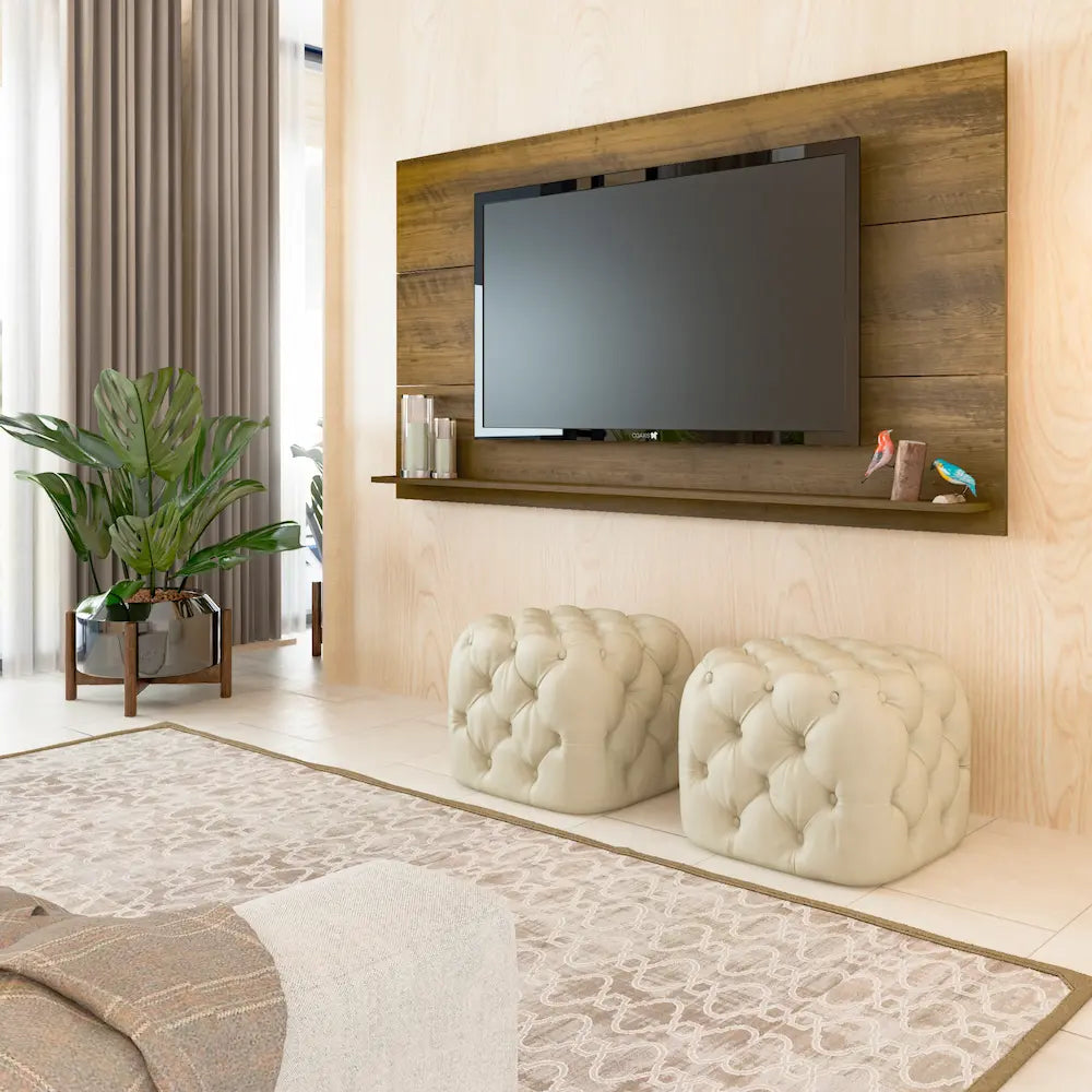 TV Panel Slim Pine - Click Furniture