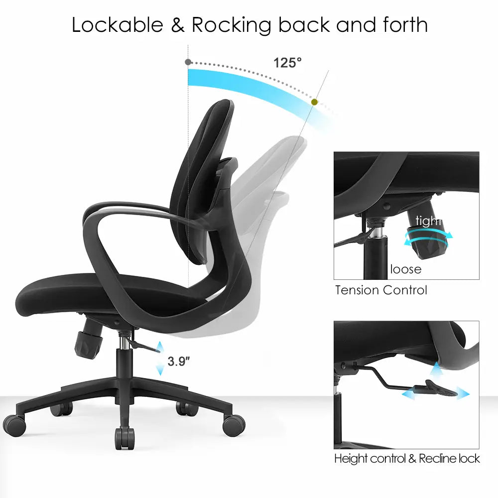 Victor Mid Back Office Chair - Click Furniture