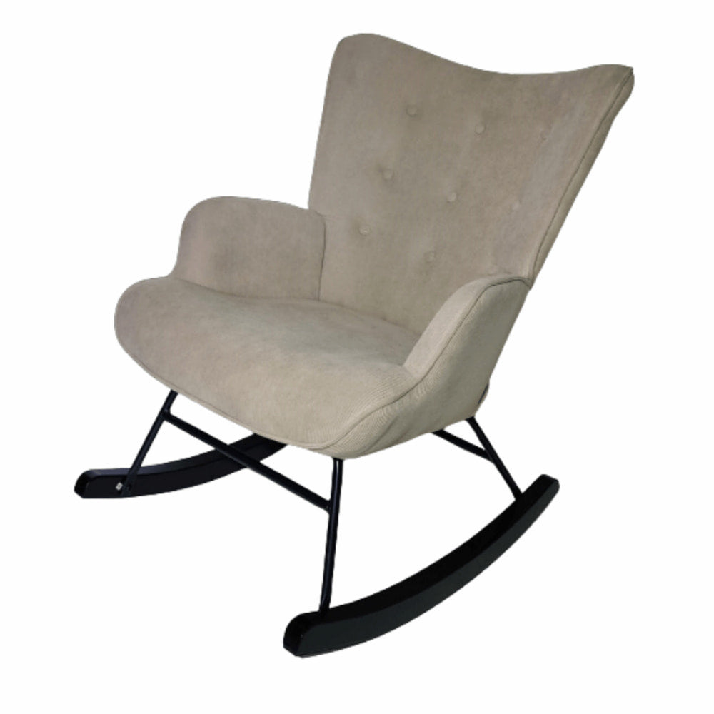 Alysah Rocking Chair Beige - Click Furniture