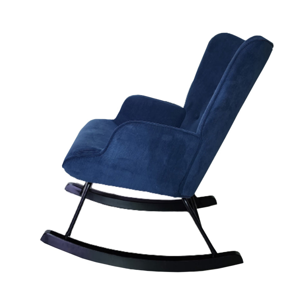 Alysah Rocking Chair Navy Blue - Click Furniture