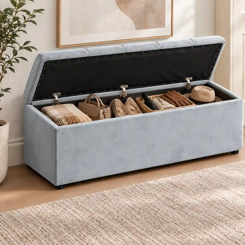 Beth Storage Ottoman Grey