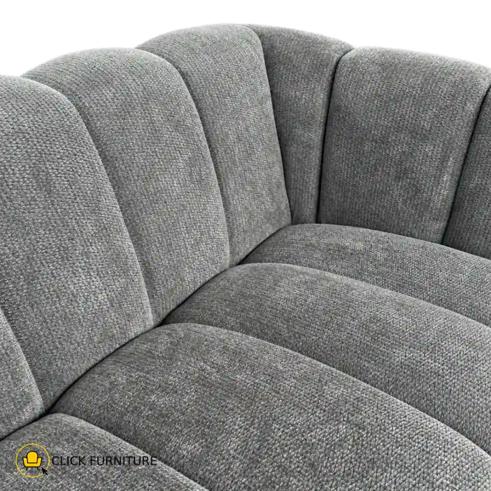 Cloud Slimline 2 Seater Couch Dark Grey