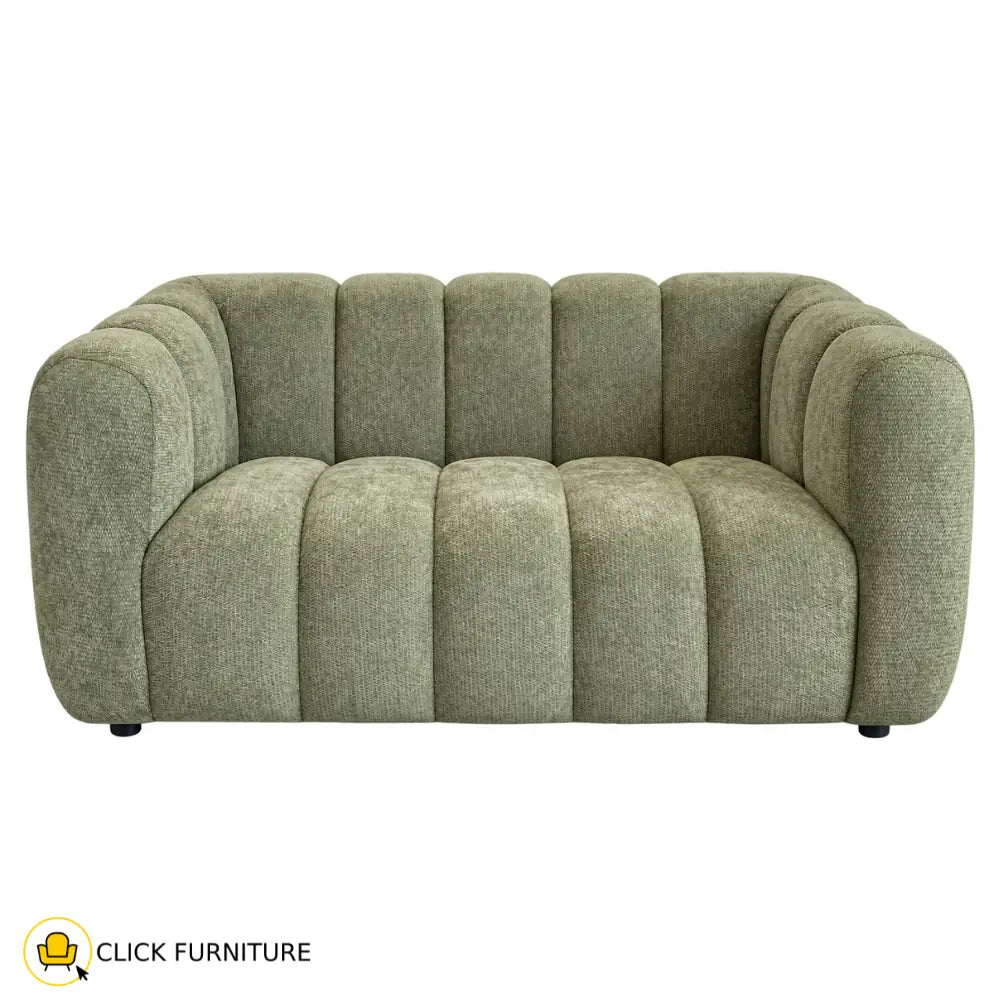 Cloud Slimline 2 Seater Couch Sage Green