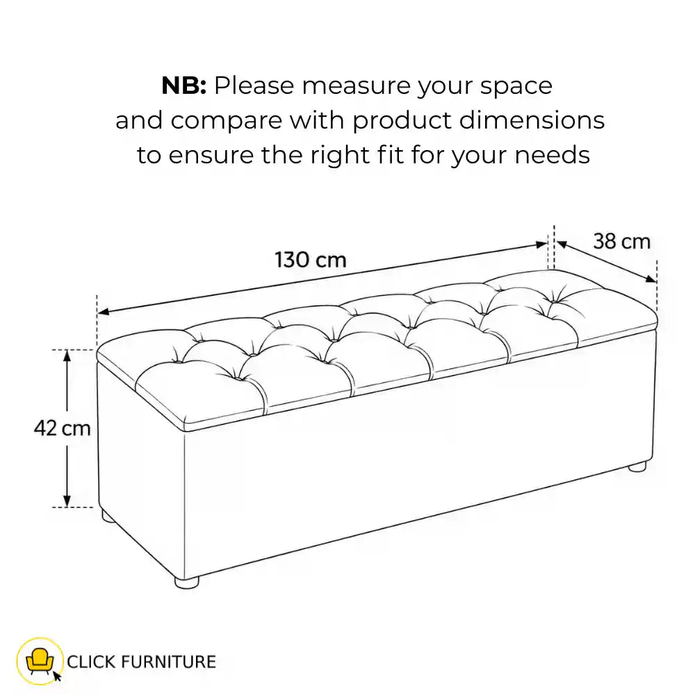 Dutton Storage Ottoman Grey