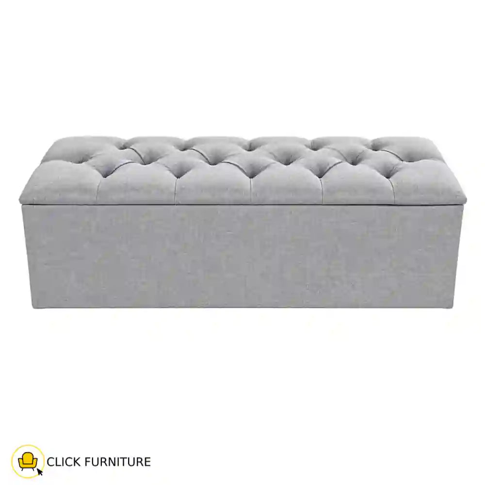Dutton Storage Ottoman Grey