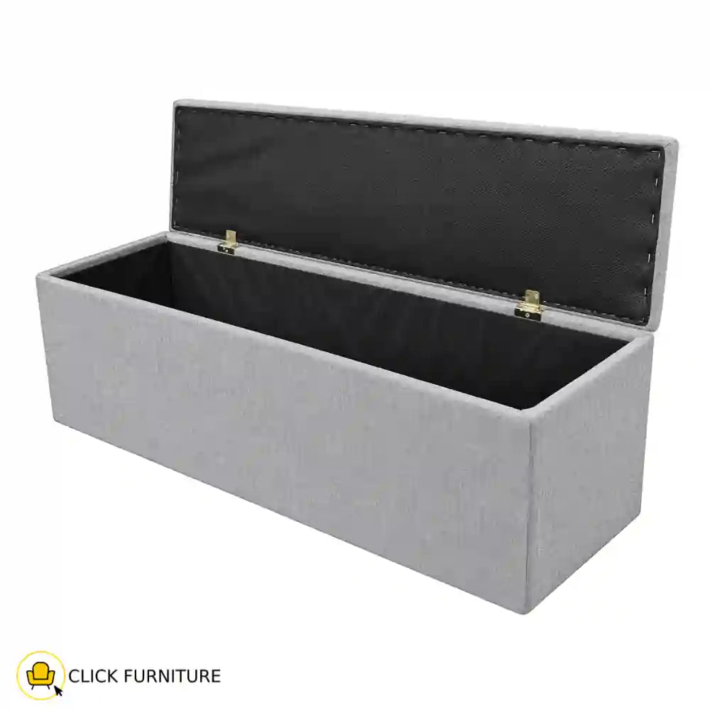Dutton Storage Ottoman Grey