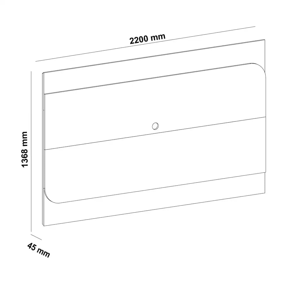 Elegance TV Panel Pine-Off White