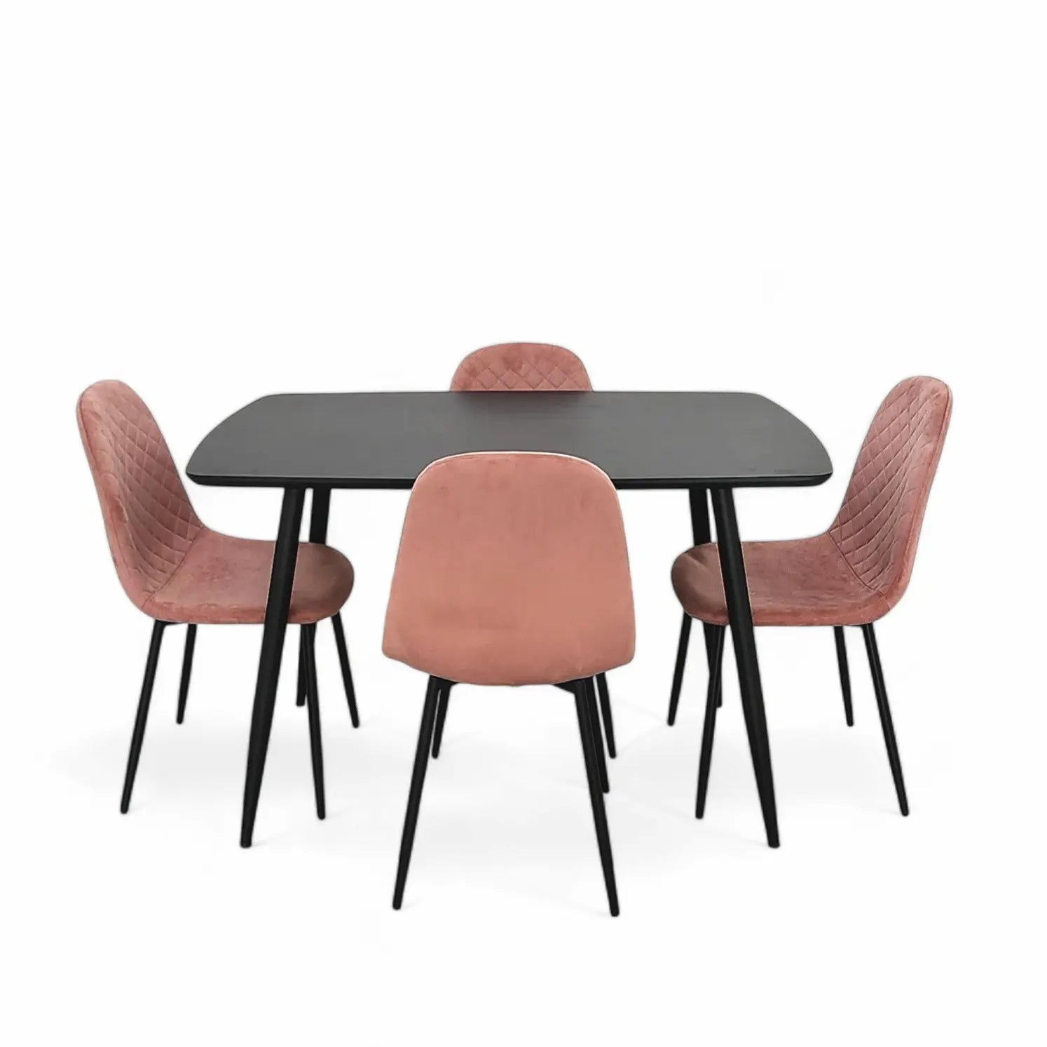 Erika 5pc Dining Set Pink - Click Furniture