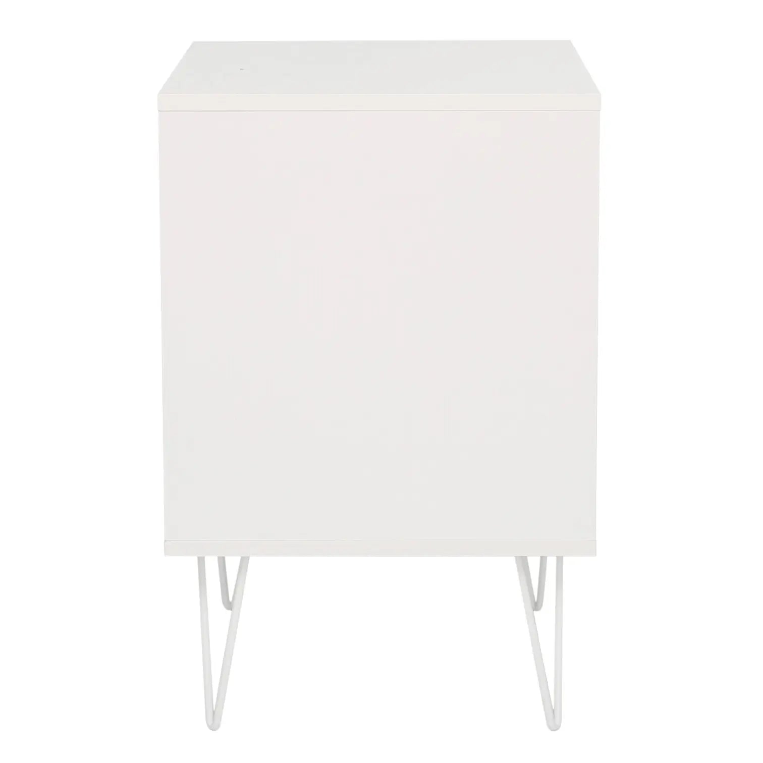 Indra Nightstand, Pedestal White