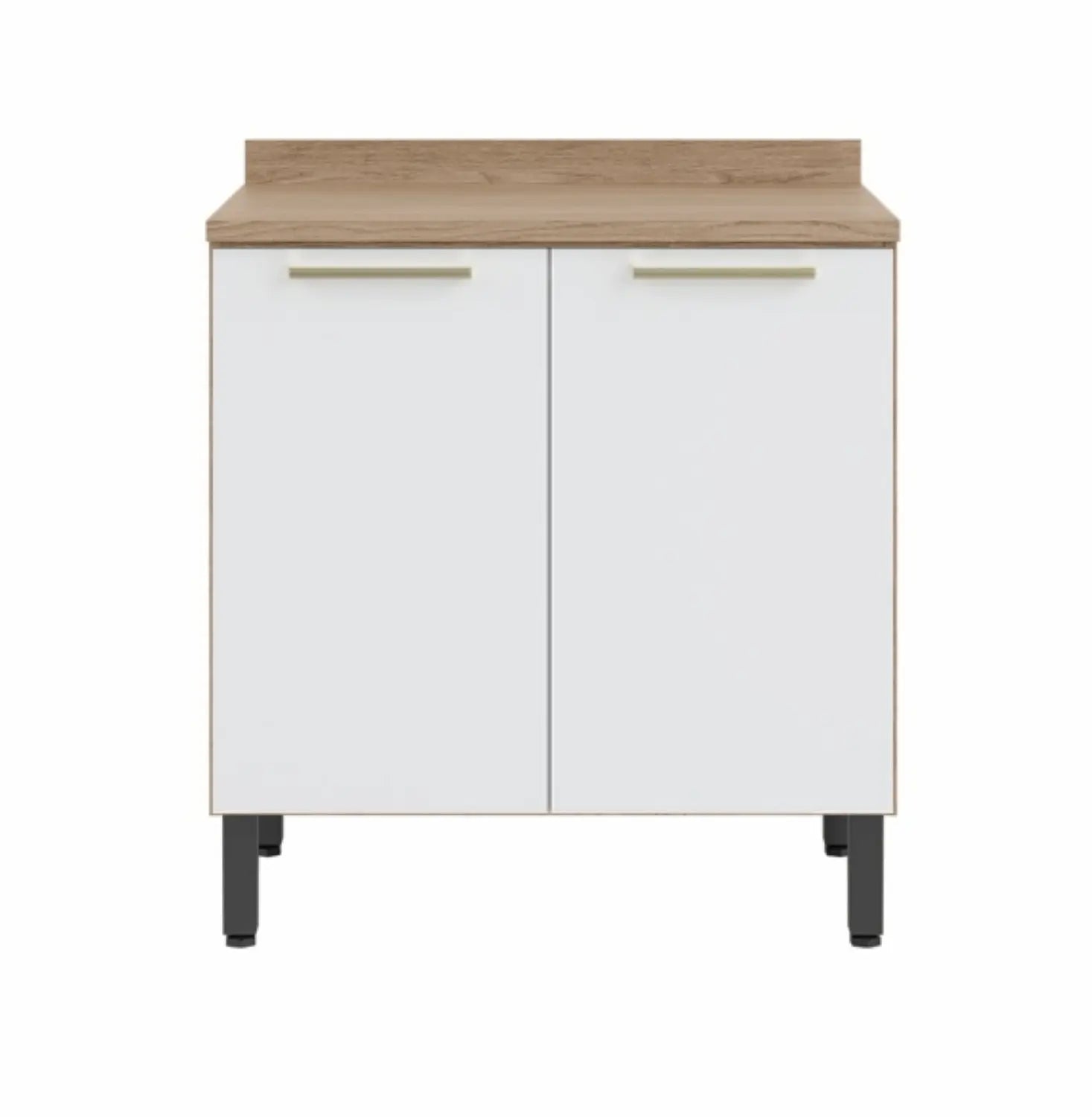 Kitchen 80cm Floor Unit White-Oak