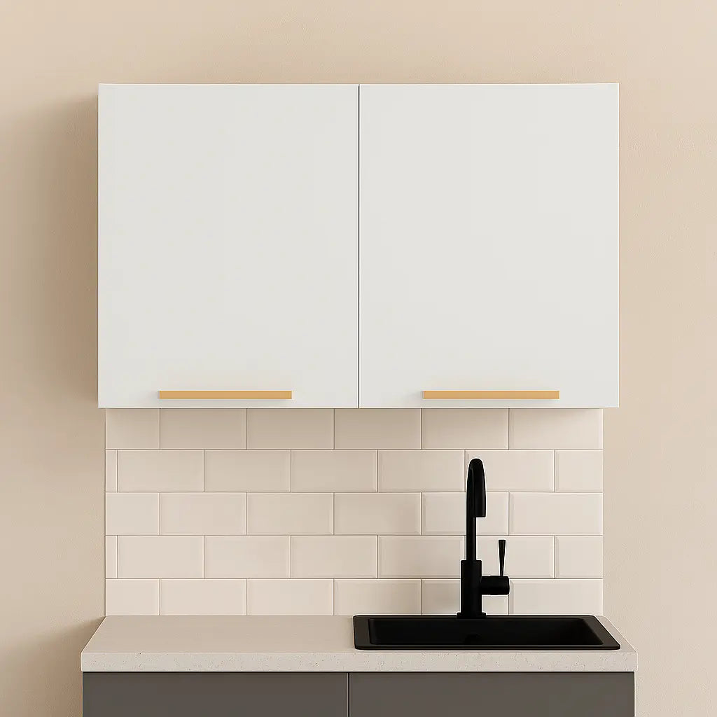 Kitchen 80cm Wall Unit White-Oak