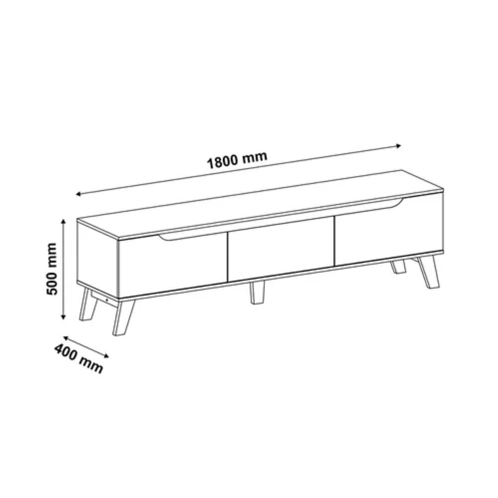 Liverpool White TV Stand