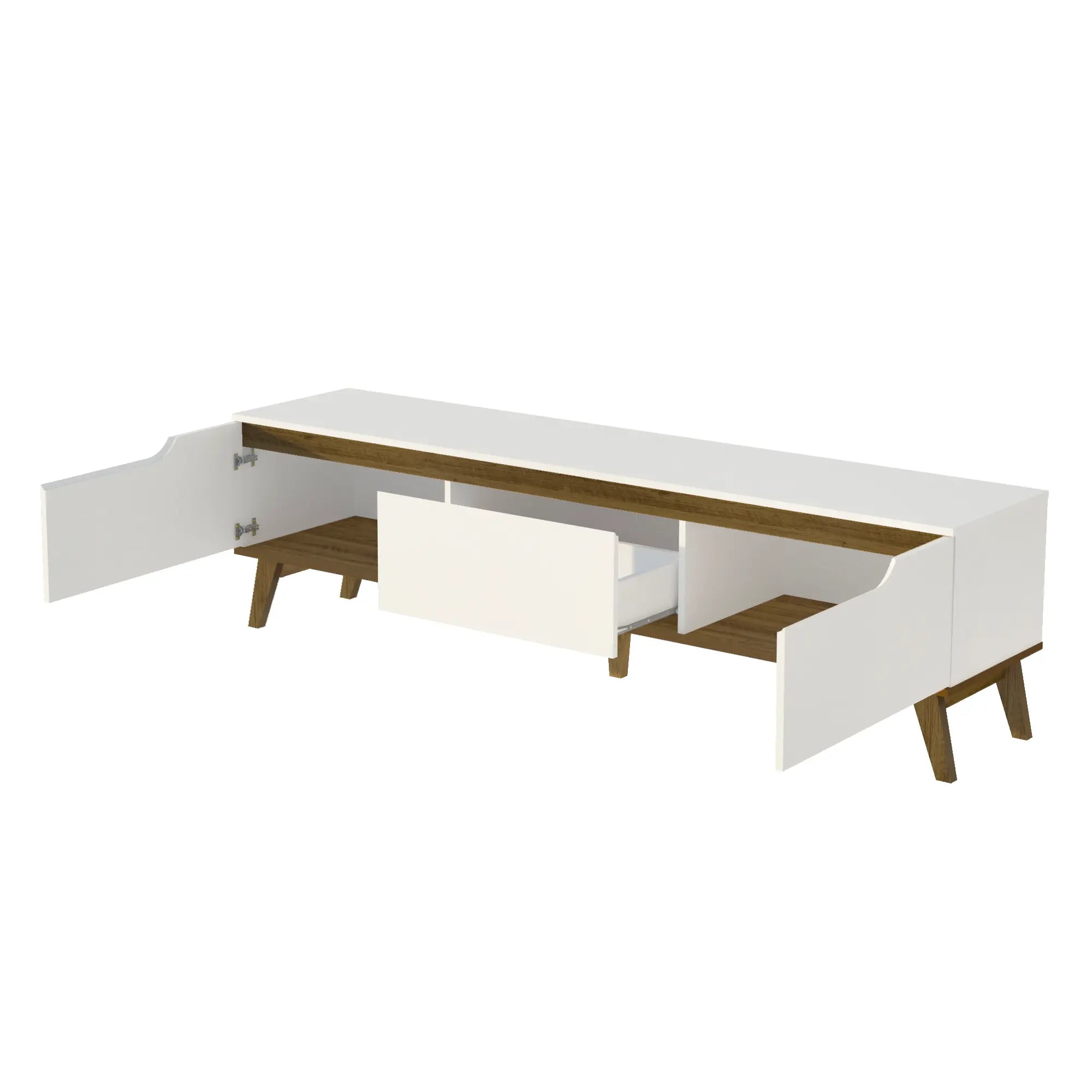 Liverpool White TV Stand