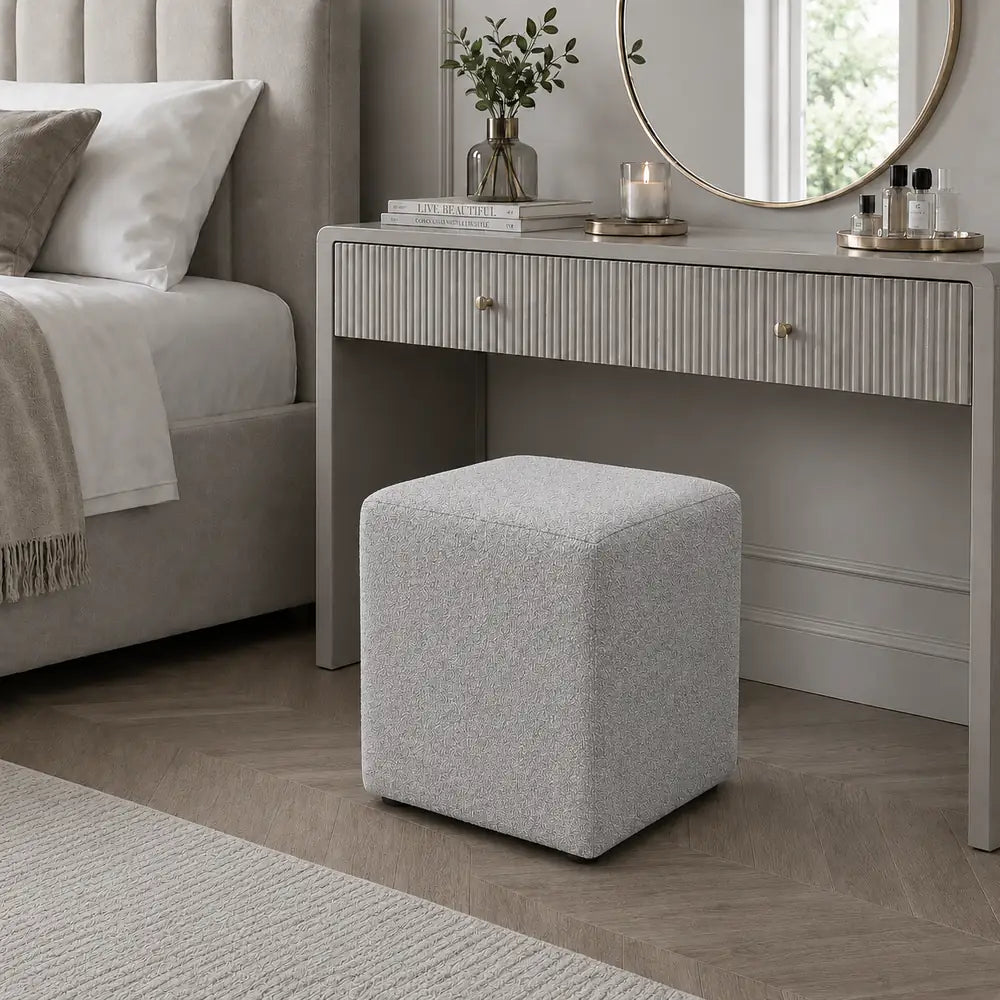 Lola Ottoman Grey-Set Of 2