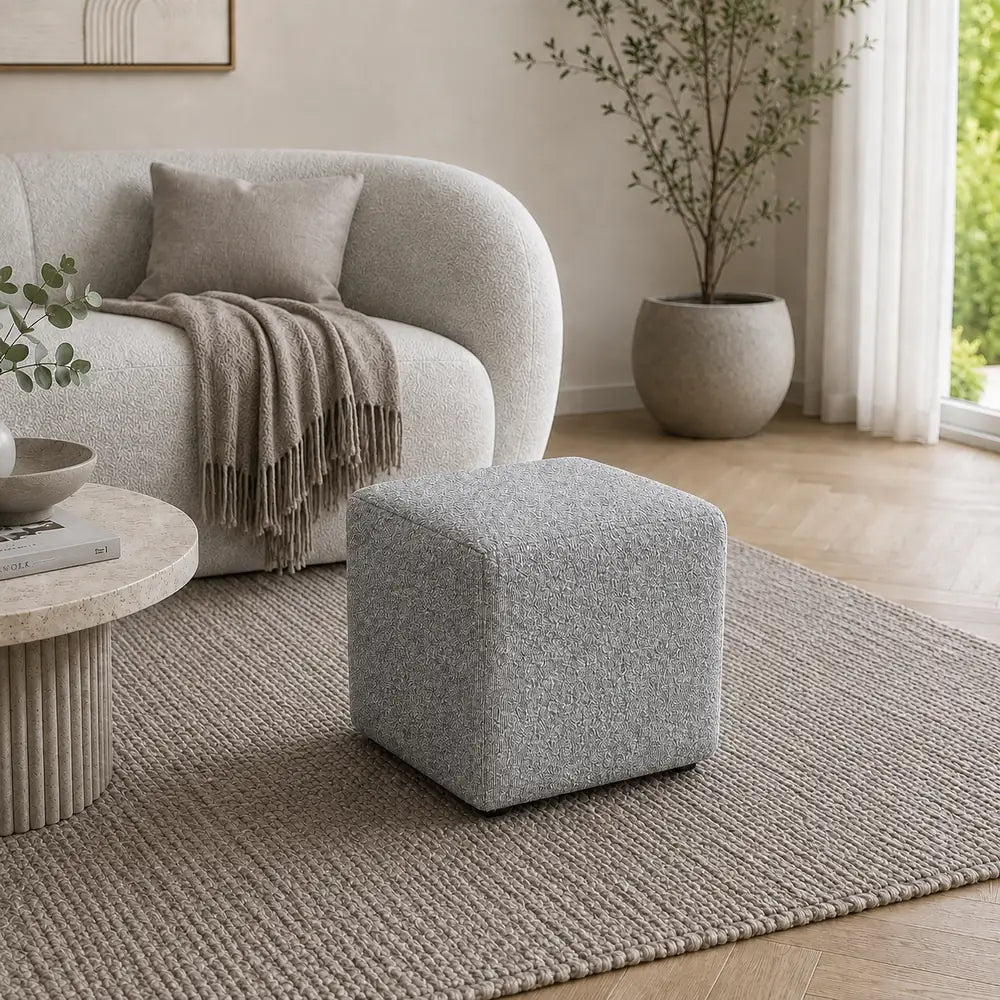 Lola Ottoman Grey-Set Of 2